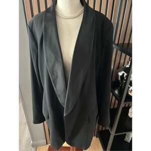 H&M black work blazer size 2XL work attire office attire
